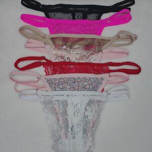 Emotions of Color 7-Day Thong Care Pack Adjustable G-Strings Multicolor Unisize